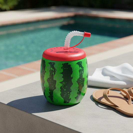 Watermelon Straw Cup